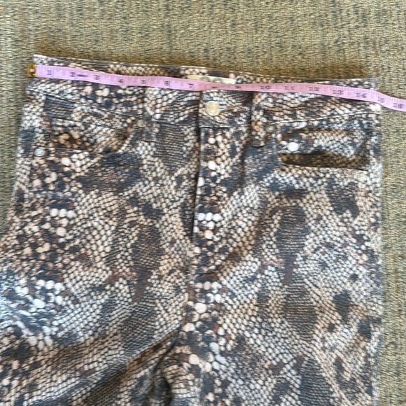 Free people jeans high waisted two faced snakeskin - Picture 8 of 14